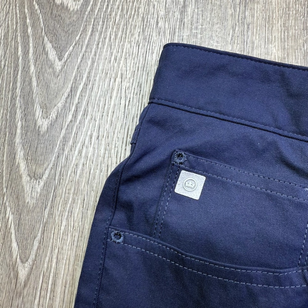 Peter Millar Mens Blue Performance Stretch EB66 Golf Trouser Pants 36x32 - Picture 4 of 14